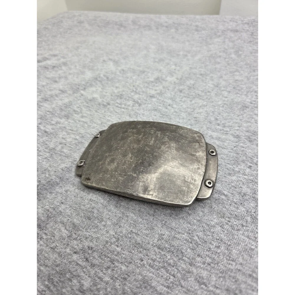 Antique Blank Military Style Riveted Metal Belt Buckle Custom